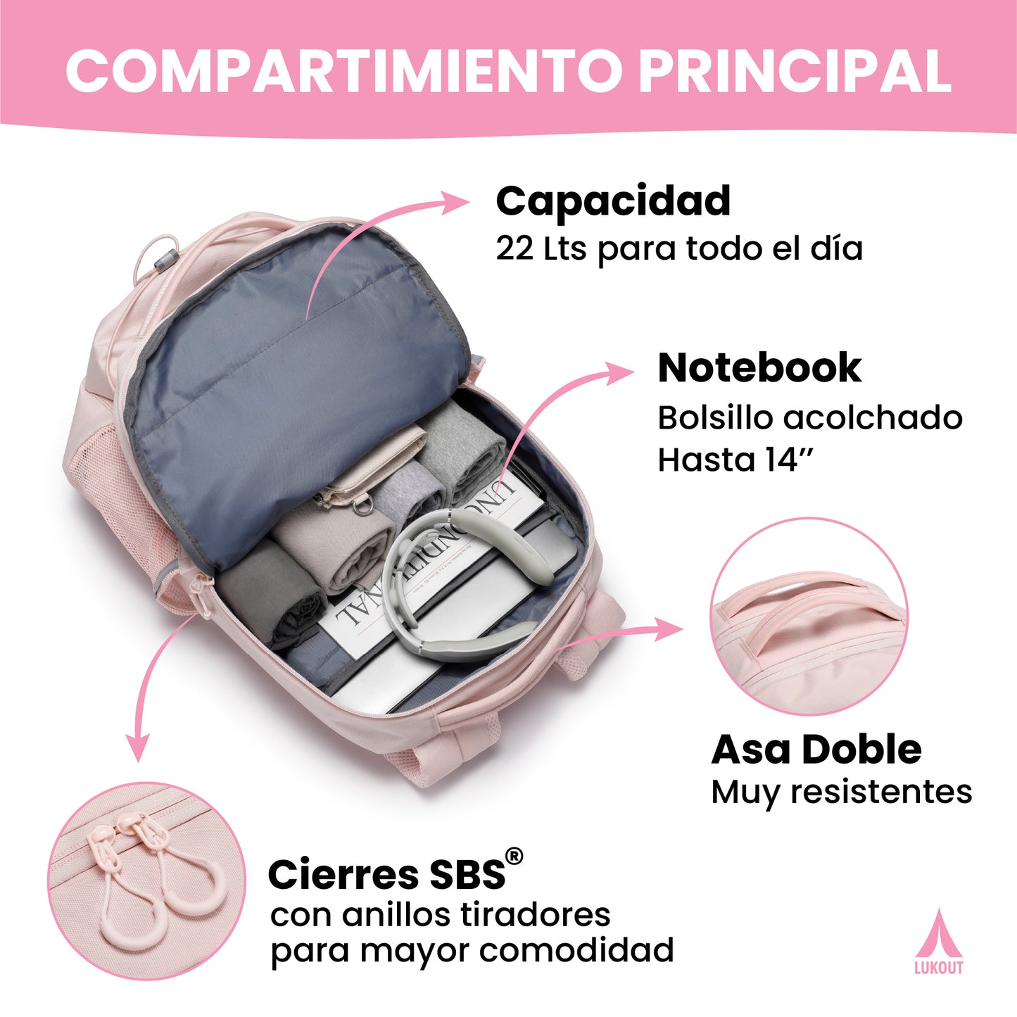 MOCHILA SPORT 22 litros