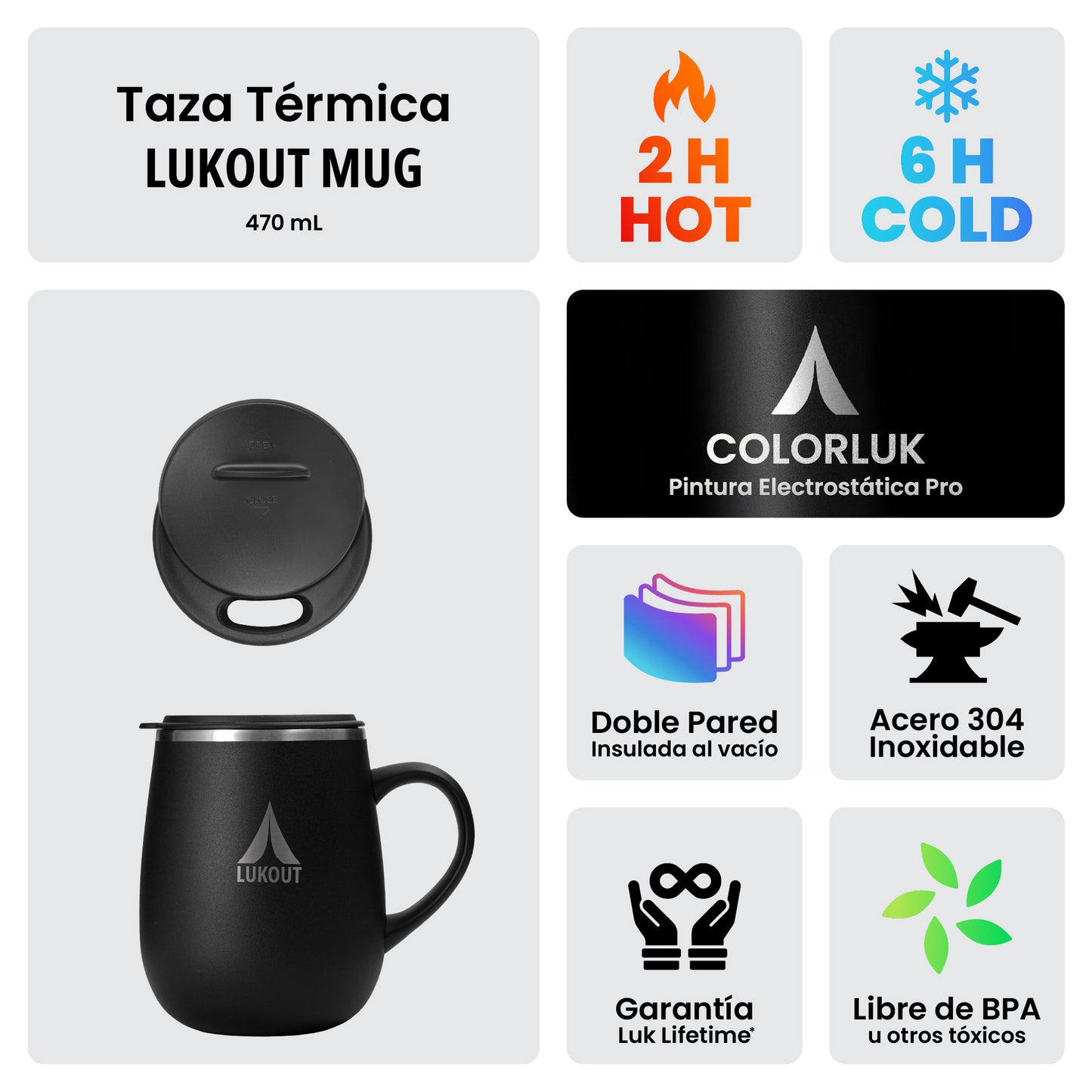 Taza Térmica Mug 470 ml