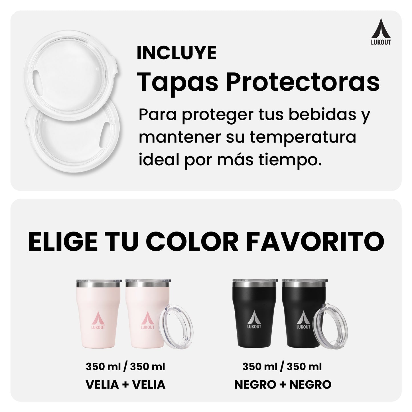 Set de 2 Vasos Térmicos 350 ml