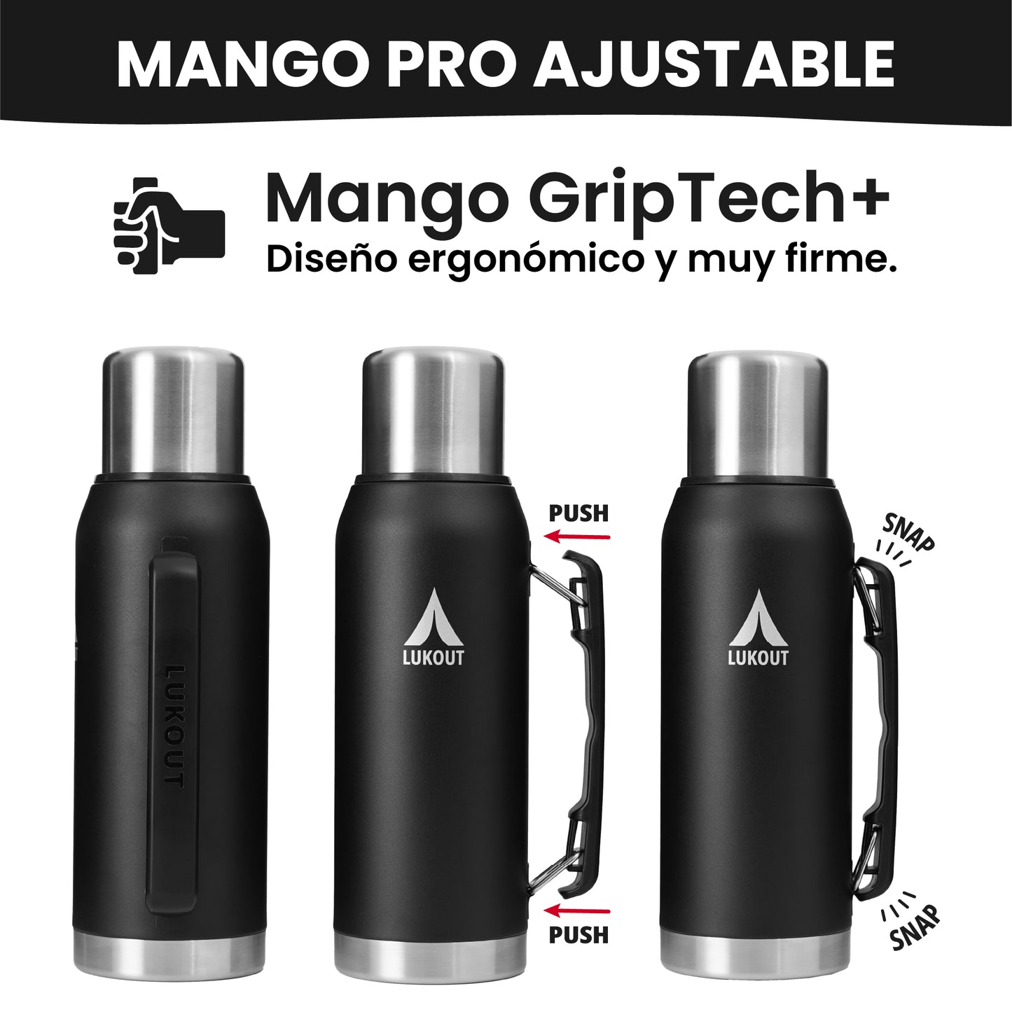 Kit PRO Termo Handle 1000 ml + Mate 170 ml