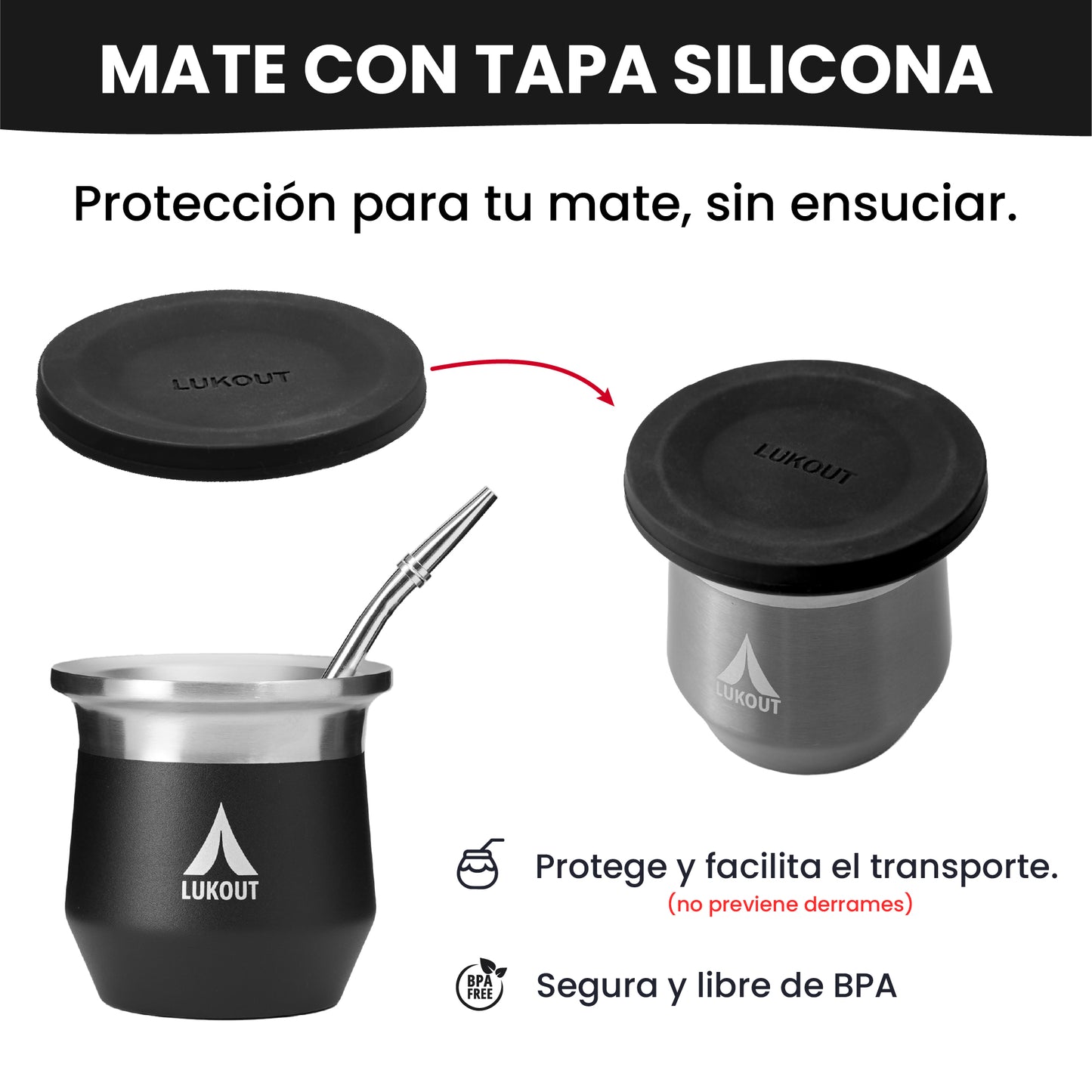 Kit PRO Termo Handle 1000 ml + Mate 170 ml
