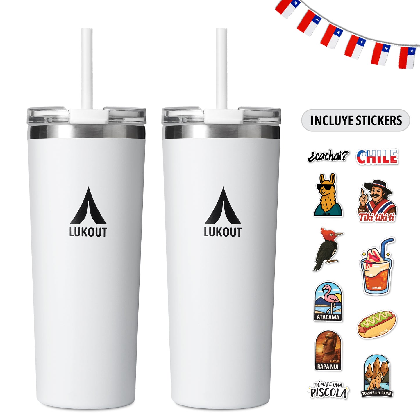 Set de 2 Vasos Travel Tumbler 700 ml Essential