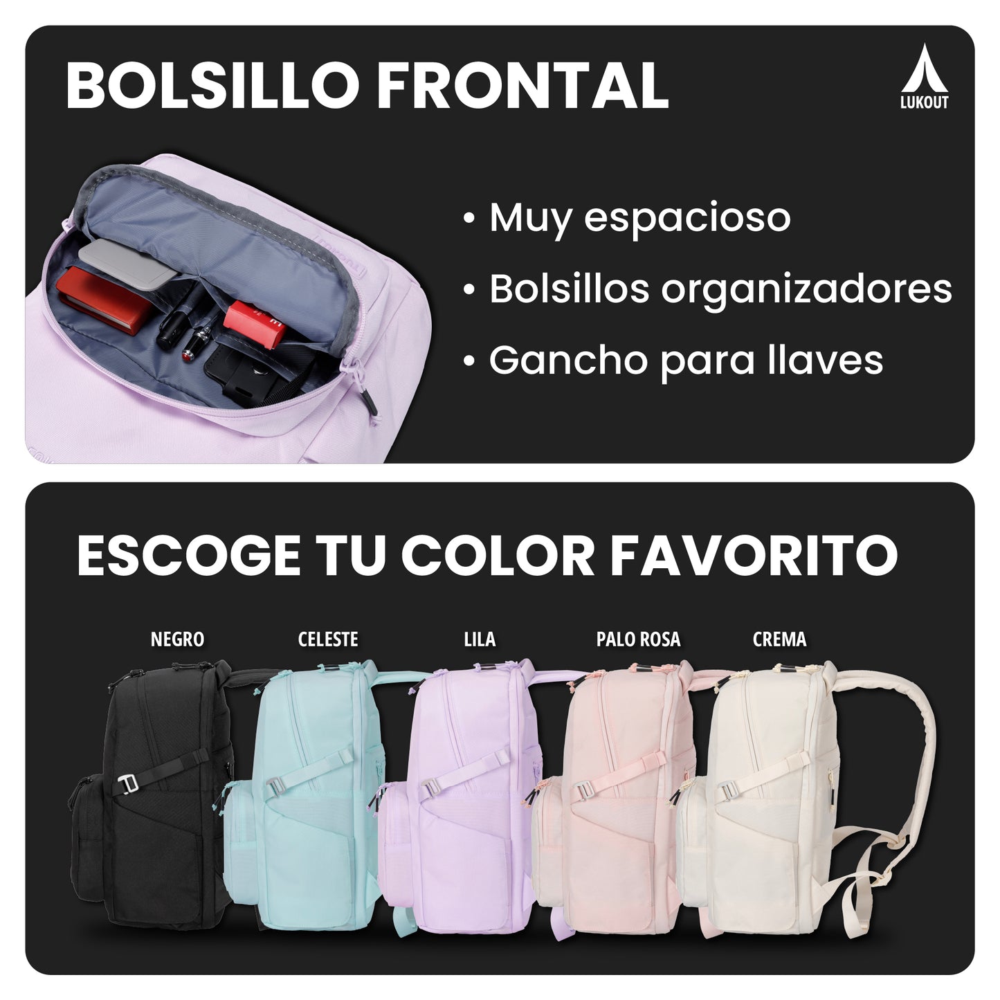 MOCHILA WORK & TRAVEL 20 litros