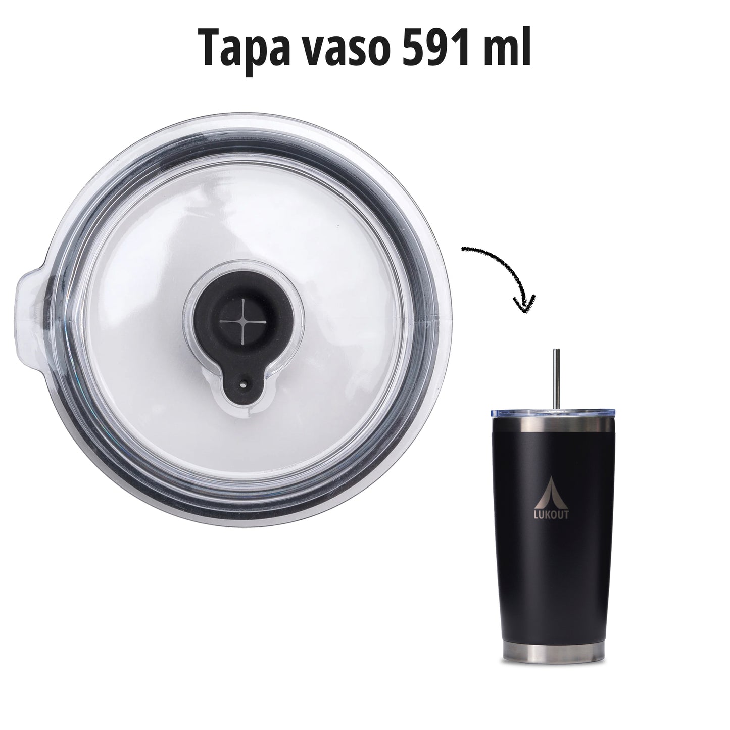 Tapa vaso 591 / Bombilla