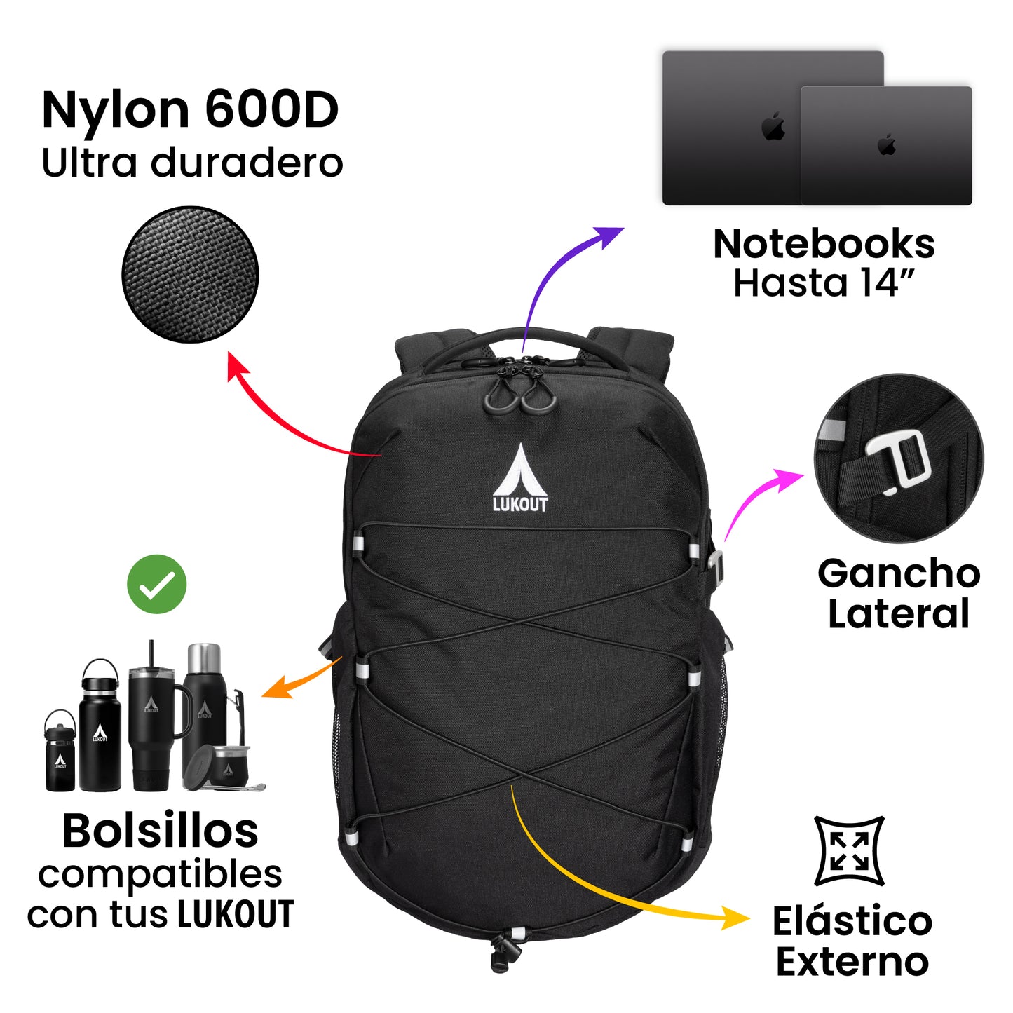 MOCHILA SPORT 22 litros