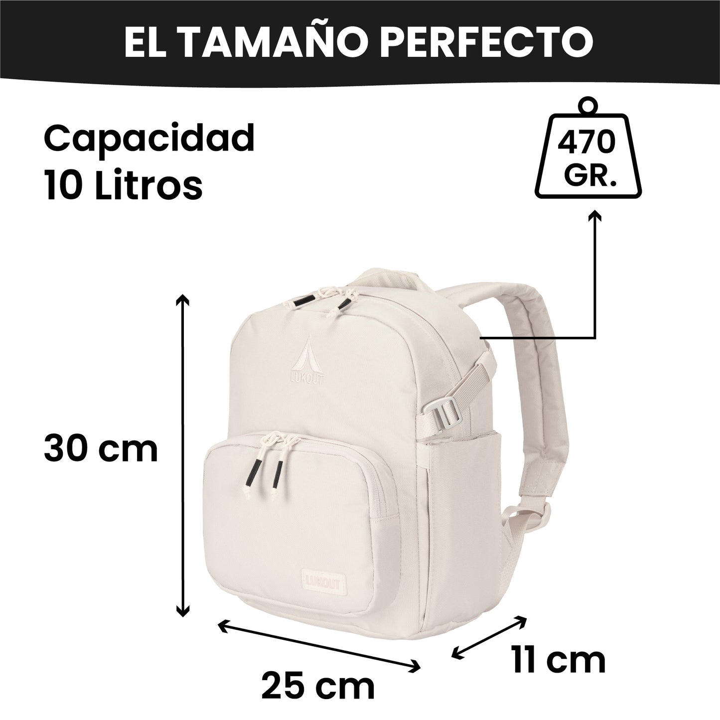 MOCHILA WORK & TRAVEL Mini 10 litros