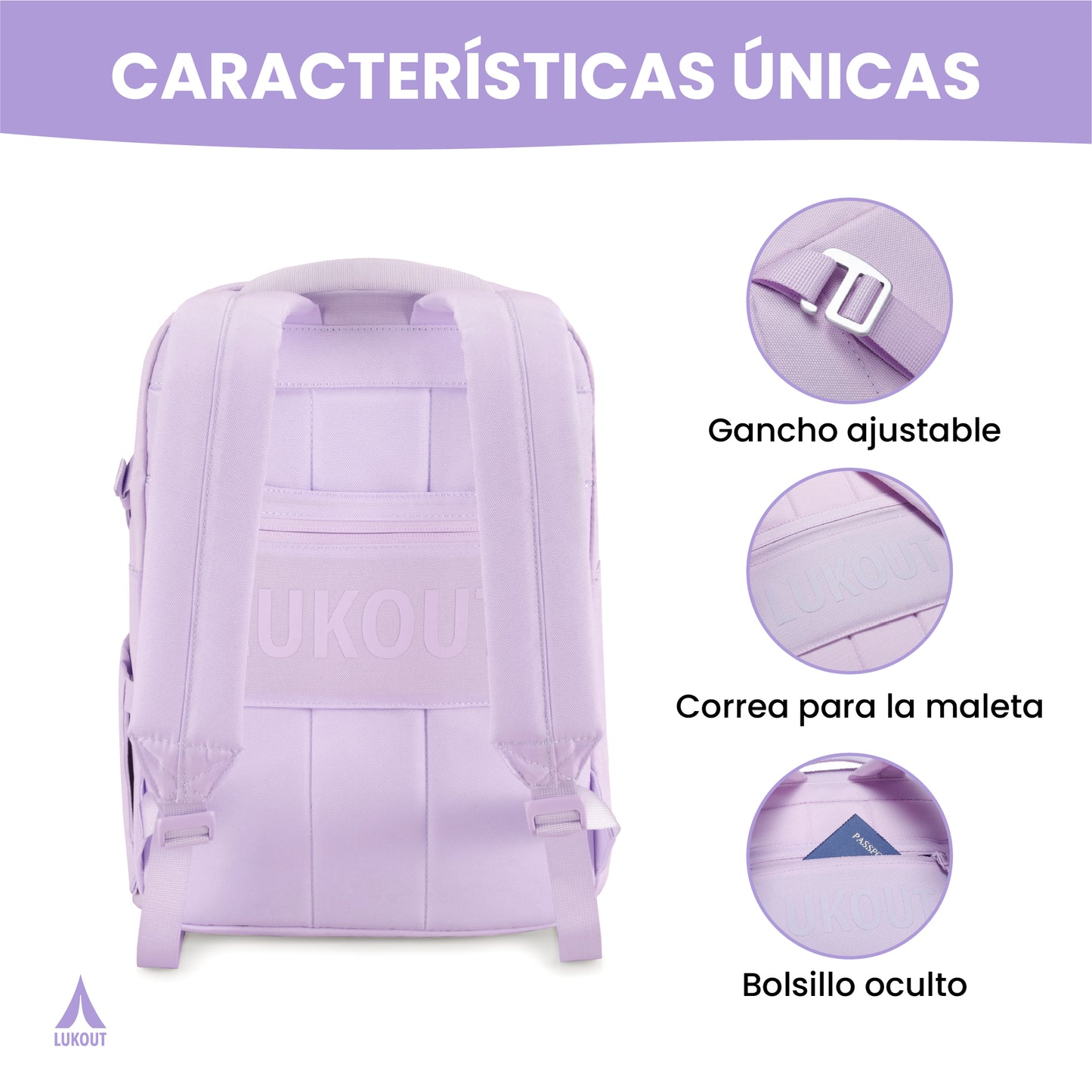 MOCHILA WORK & TRAVEL 20 litros