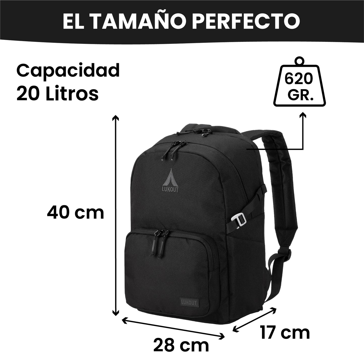 MOCHILA WORK & TRAVEL 20 litros