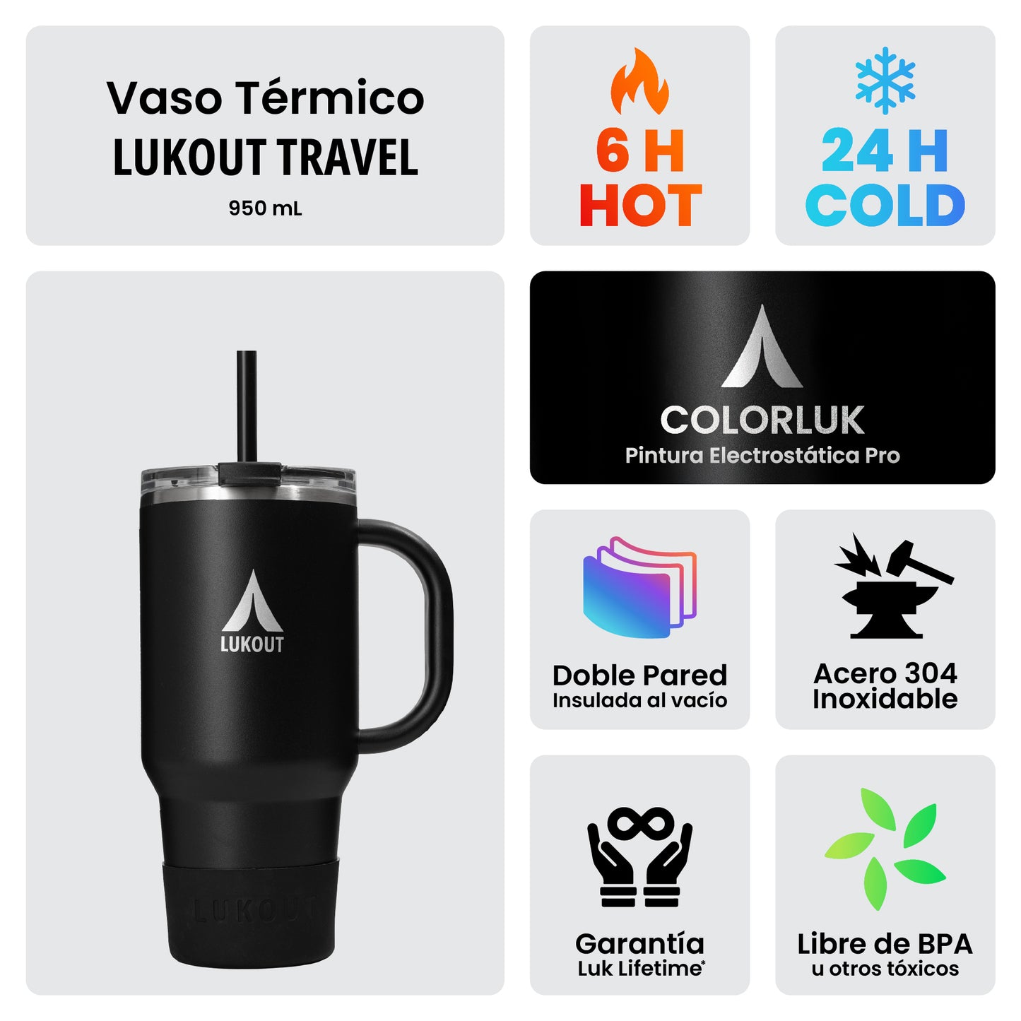 Vaso Travel Tumbler 950 ml
