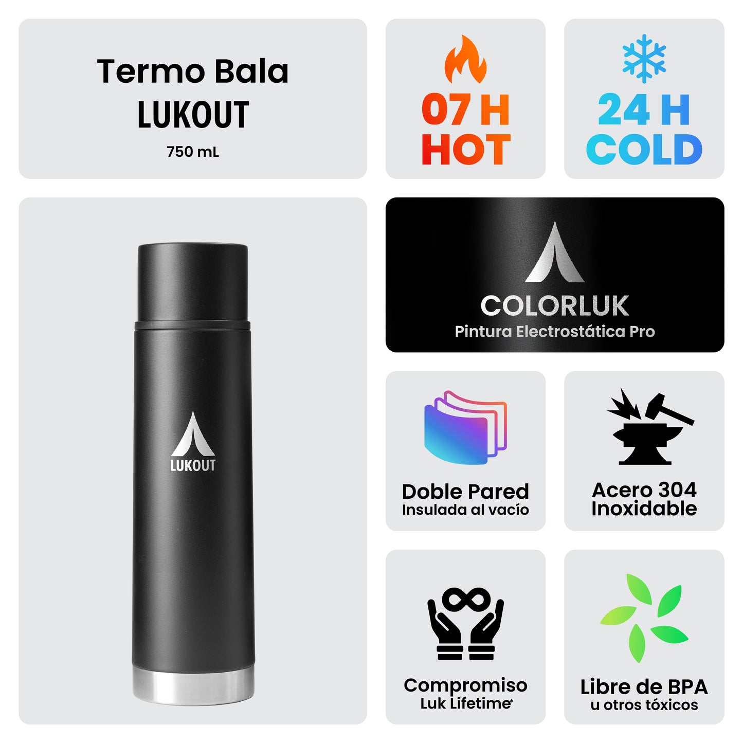 Kit Bala 750 ml + Mate 170 ml