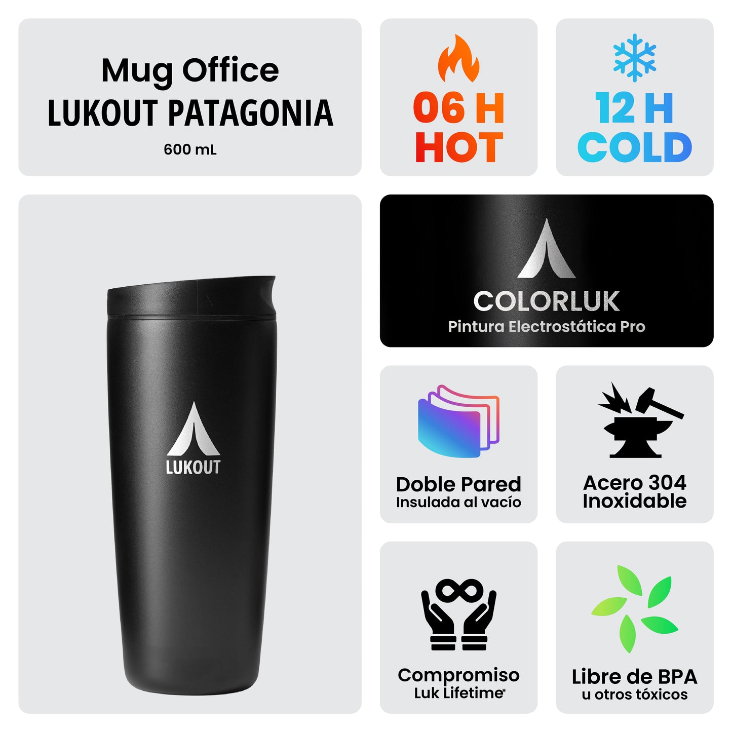 Set de 2 Mug Patagonia 600 ml