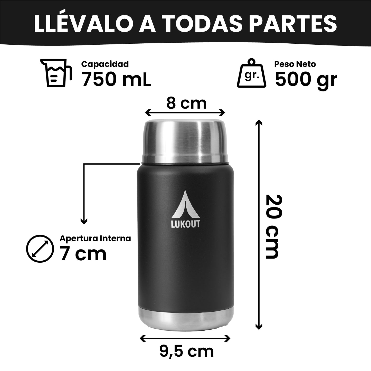 Termo de Comida 750 ml [Pre-Venta 25 marzo]