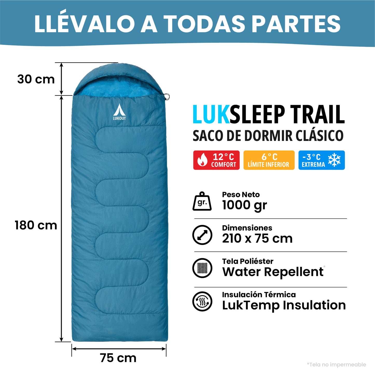 Saco de dormir LUKSLEEP Trail