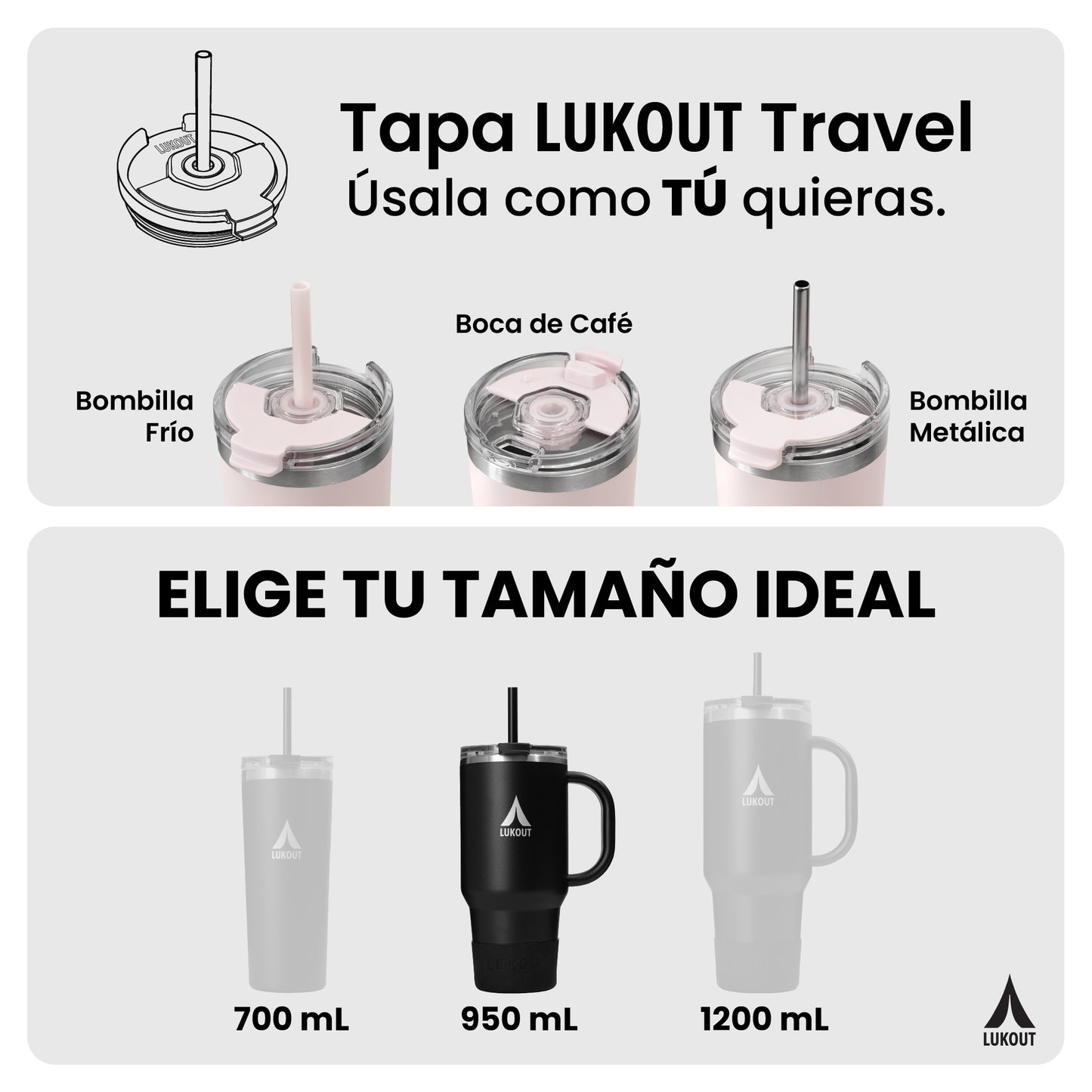Vaso Travel Tumbler 950 ml