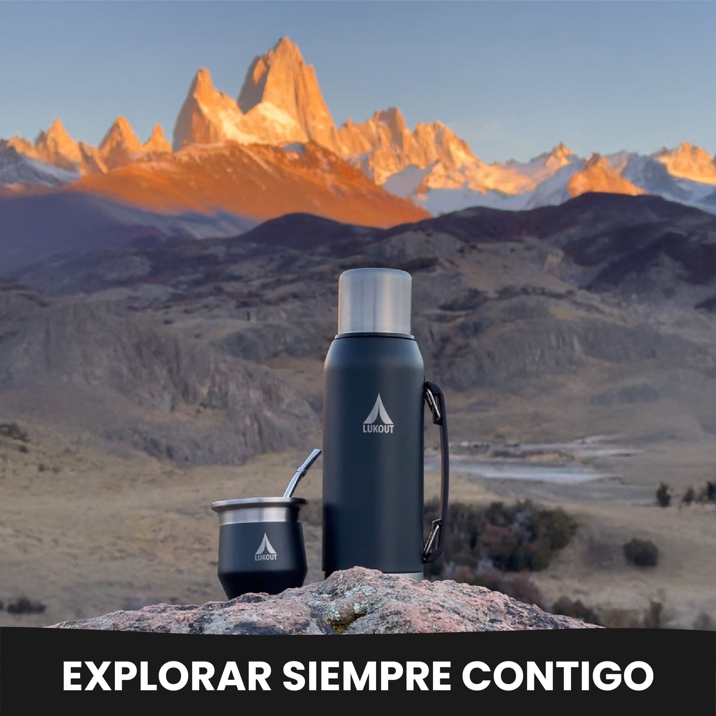 Mate térmico 170 ml Llaima + Tapa para mate incluida