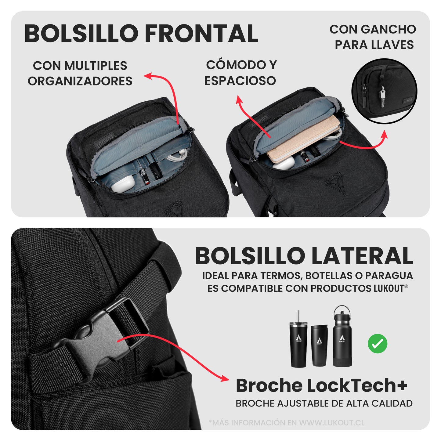 MOCHILA WORK & TRAVEL Mini 10 litros