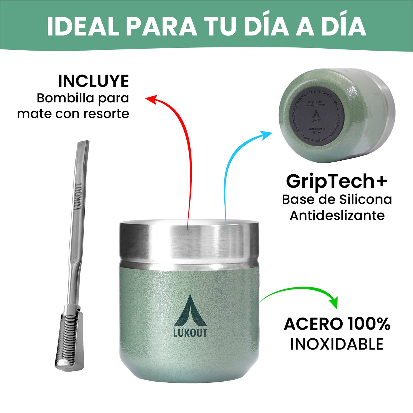 Mate térmico Tronador 180 ml