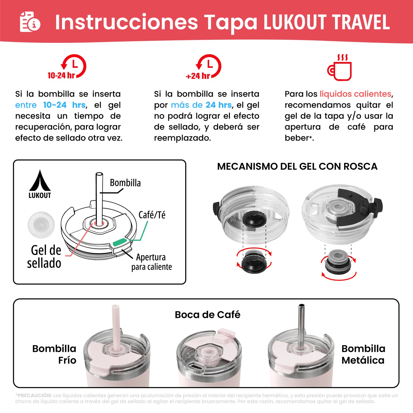 Pack 6 bombillas Vasos