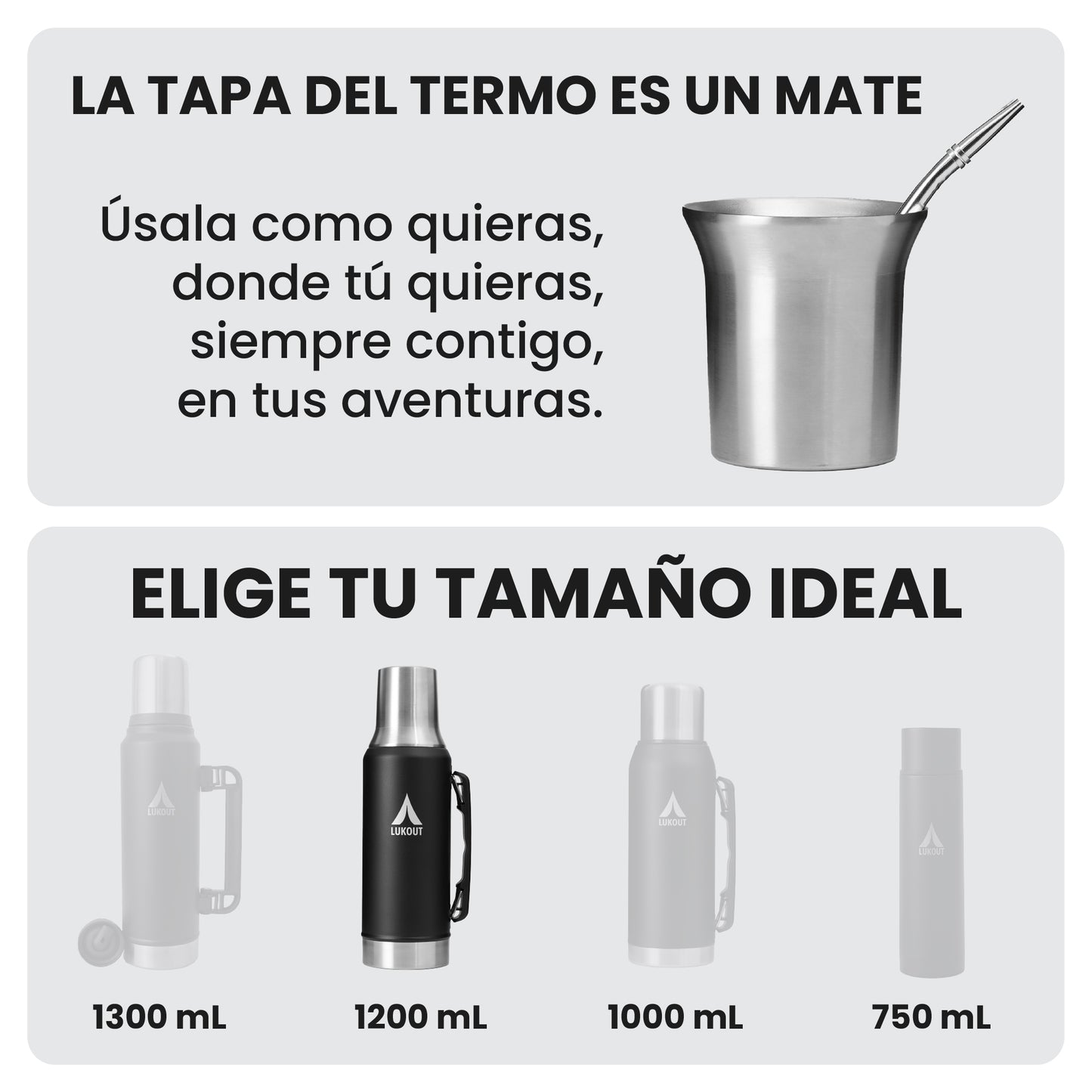 Termo Mate Flow PRO 1200 ml