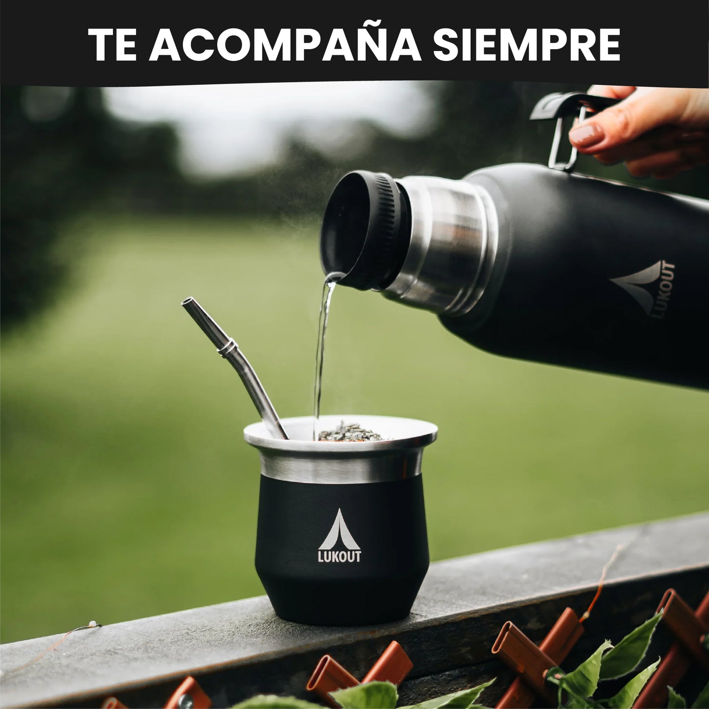 Kit Termo FlowOut 1000 ml + Mate 170 ml