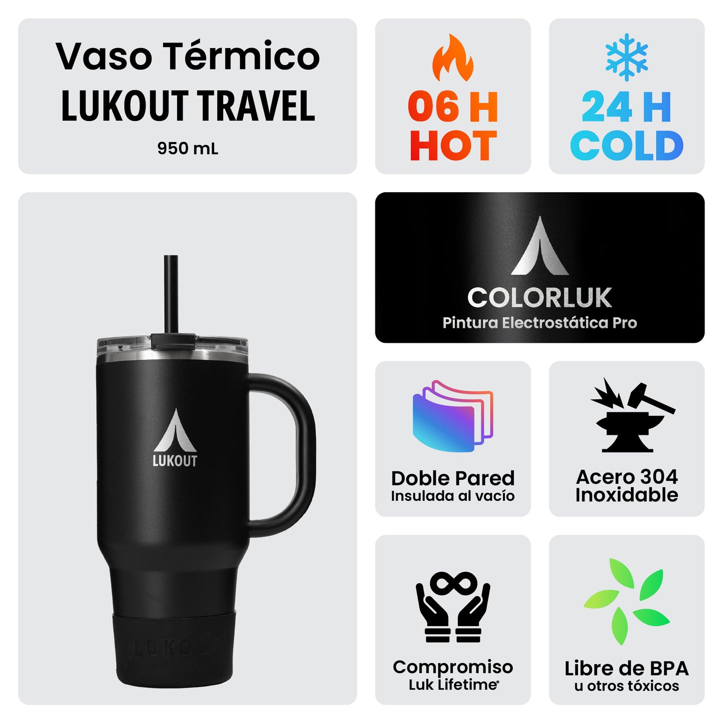 Vaso Travel Tumbler 950 ml